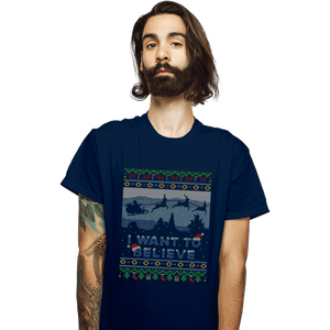 Daily_Deal_Shirts T-Shirts, Unisex / Small / Navy Believe In Xmas