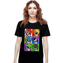 Load image into Gallery viewer, Shirts T-Shirts, Unisex / Small / Black Pop Art Power Rangers
