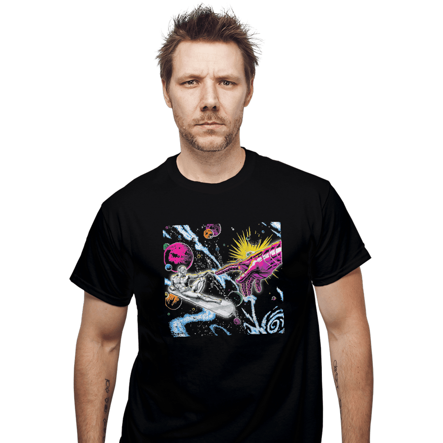 Shirts T-Shirts, Unisex / Small / Black Creation Of Silver Surfer