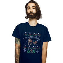 Load image into Gallery viewer, Shirts T-Shirts, Unisex / Small / Navy This Is The Sleigh
