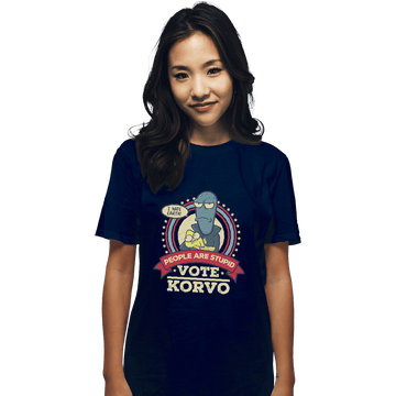 Shirts T-Shirts, Unisex / Small / Navy Vote Korvo