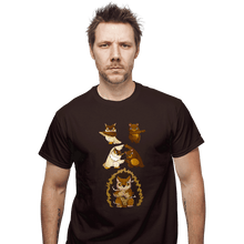 Load image into Gallery viewer, Secret_Shirts T-Shirts, Unisex / Small / Dark Chocolate Owl Bear Fusion
