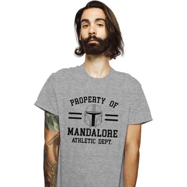 Secret_Shirts T-Shirts, Unisex / Small / Sports Grey Property Of Mandalore
