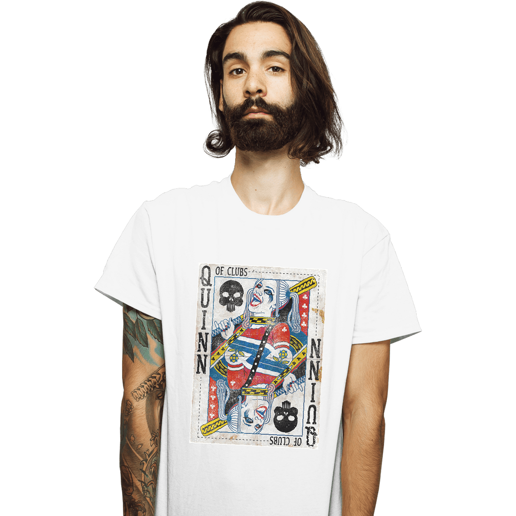 Shirts T-Shirts, Unisex / Small / White Quinn of Clubs