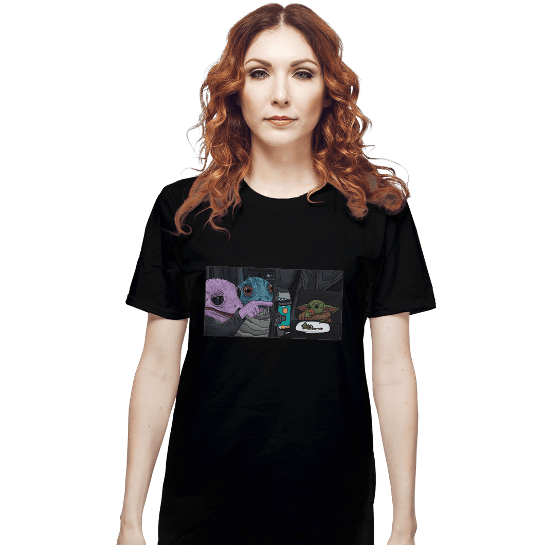 Secret_Shirts T-Shirts, Unisex / Small / Black Frog Yelling At Child