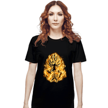 Load image into Gallery viewer, Shirts T-Shirts, Unisex / Small / Black Golden Saiyan Rose
