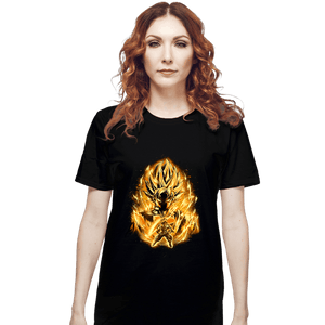 Shirts T-Shirts, Unisex / Small / Black Golden Saiyan Rose