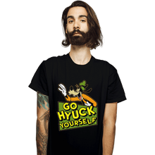 Load image into Gallery viewer, Shirts T-Shirts, Unisex / Small / Black Go Hyuck Yourself
