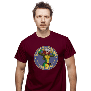 Shirts T-Shirts, Unisex / Small / Maroon Rogue Social Distancing Champion