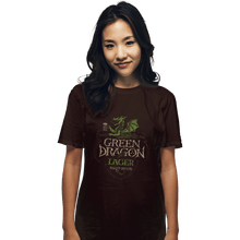 Load image into Gallery viewer, Shirts T-Shirts, Unisex / Small / Dark Chocolate Green Dragon Lager
