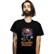 Load image into Gallery viewer, Shirts T-Shirts, Unisex / Small / Black Halloween Pumpkin Parade
