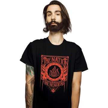 Shirts T-Shirts, Unisex / Small / Black Fire Nation