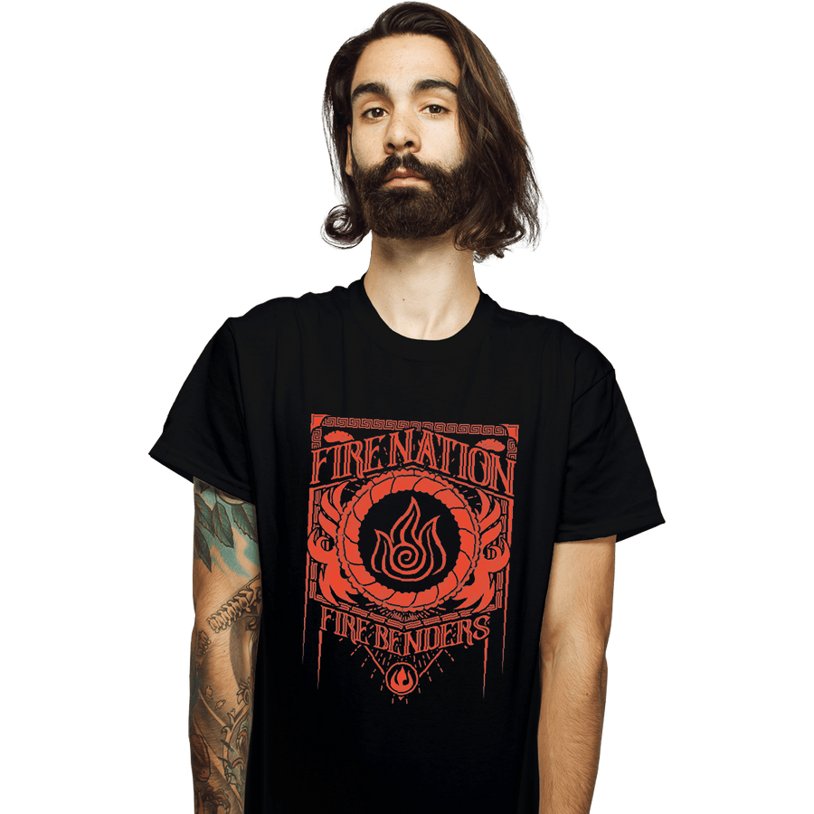 Shirts T-Shirts, Unisex / Small / Black Fire Nation