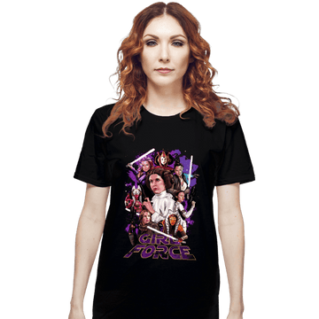 Shirts T-Shirts, Unisex / Small / Black Girl Force