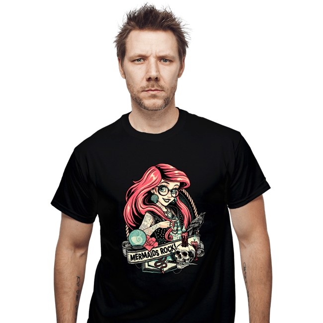 Secret_Shirts T-Shirts, Unisex / Small / Black Rocker Ariel!