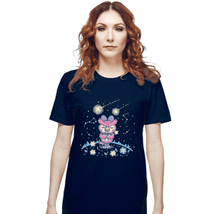 Shirts T-Shirts, Unisex / Small / Navy Starry Owl