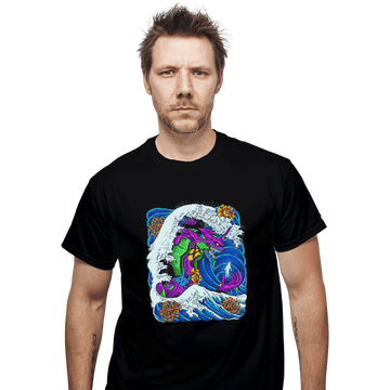 Shirts T-Shirts, Unisex / Small / Black Eva-01 Wave