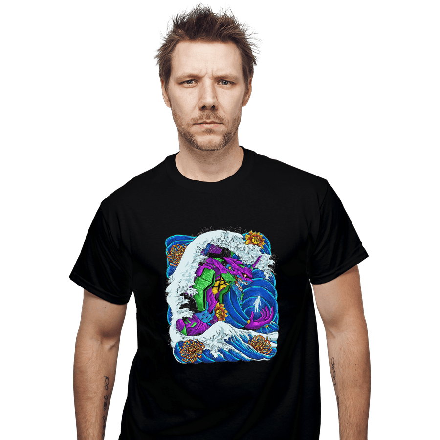 Shirts T-Shirts, Unisex / Small / Black Eva-01 Wave