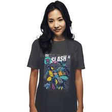 Load image into Gallery viewer, Shirts T-Shirts, Unisex / Small / Charcoal Wolverine VS Slash
