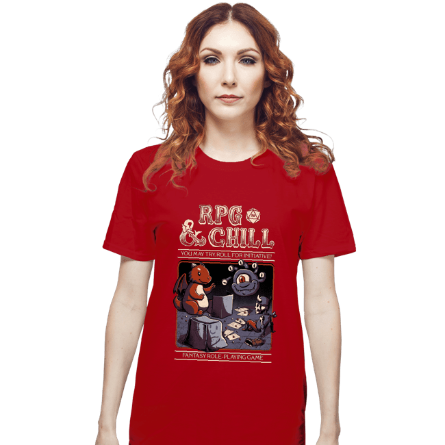 Daily_Deal_Shirts T-Shirts, Unisex / Small / Red RPG & Chill