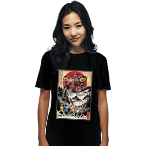 Daily_Deal_Shirts T-Shirts, Unisex / Small / Black Rangers In Japan Woodblock