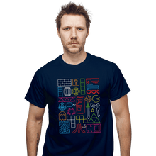 Load image into Gallery viewer, Daily_Deal_Shirts T-Shirts, Unisex / Small / Navy Nostalgic Doodles
