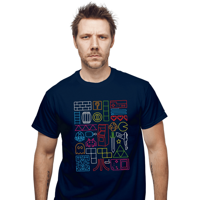 Daily_Deal_Shirts T-Shirts, Unisex / Small / Navy Nostalgic Doodles