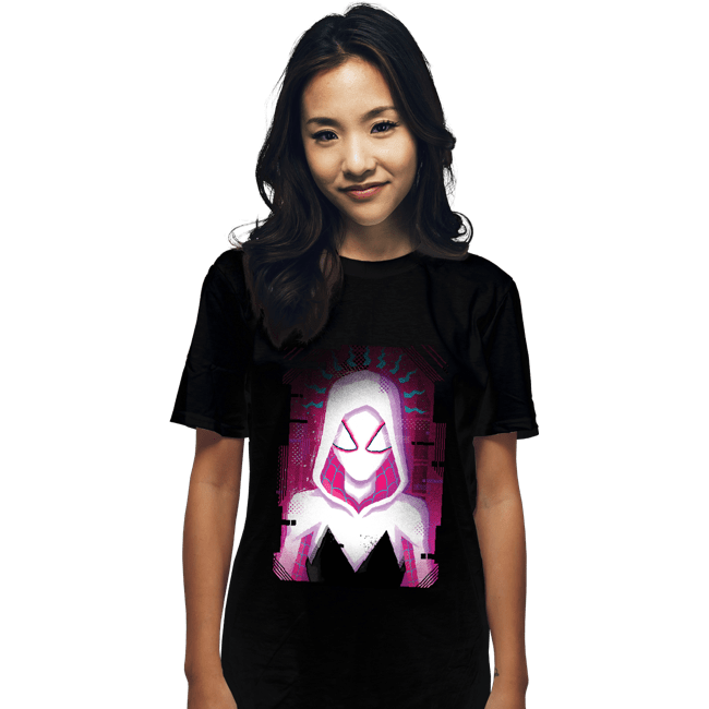 Daily_Deal_Shirts T-Shirts, Unisex / Small / Black Glitch Spider-Gwen