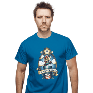 Shirts T-Shirts, Unisex / Small / Sapphire Super Old School Gamer