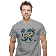 Load image into Gallery viewer, Daily_Deal_Shirts T-Shirts, Unisex / Small / Sports Grey Innie Loves Coffee
