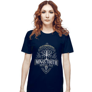 Shirts T-Shirts, Unisex / Small / Navy Minas Tirith White Ale