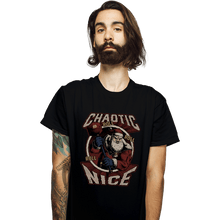 Load image into Gallery viewer, Shirts T-Shirts, Unisex / Small / Black Chaotic Nice Santa
