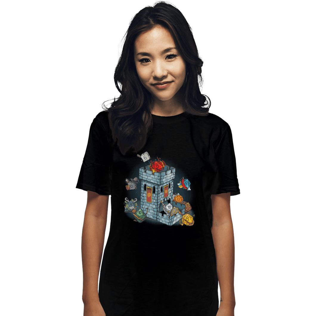 Shirts T-Shirts, Unisex / Small / Black Dice Tower