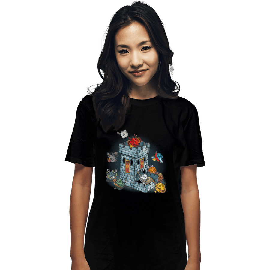 Shirts T-Shirts, Unisex / Small / Black Dice Tower