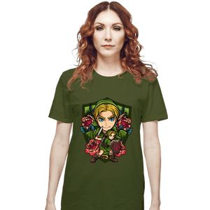 Secret_Shirts T-Shirts, Unisex / Small / Military Green Link Crest