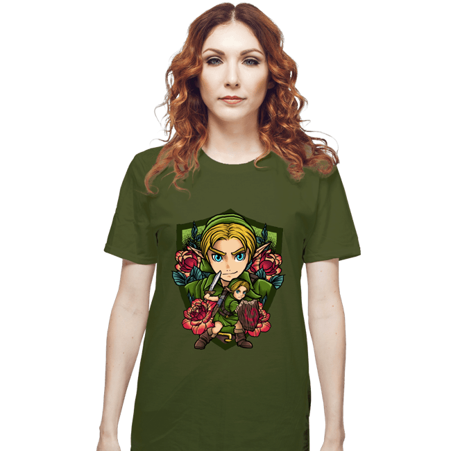 Secret_Shirts T-Shirts, Unisex / Small / Military Green Link Crest