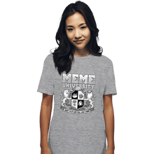 Load image into Gallery viewer, Secret_Shirts T-Shirts, Unisex / Small / Sports Grey Meme University
