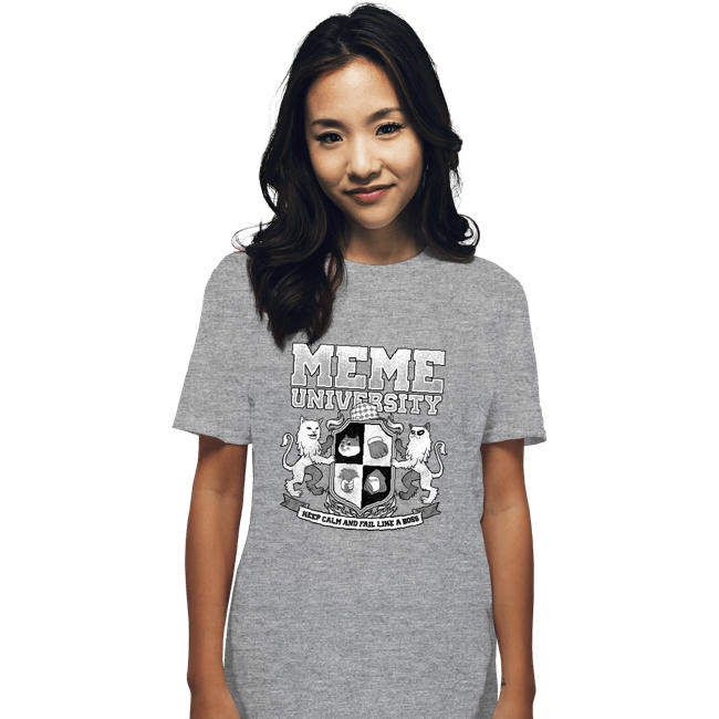 Secret_Shirts T-Shirts, Unisex / Small / Sports Grey Meme University