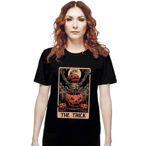 Daily_Deal_Shirts T-Shirts, Unisex / Small / Black Halloween Tarot Trick