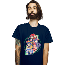 Load image into Gallery viewer, Daily_Deal_Shirts T-Shirts, Unisex / Small / Navy Robot Hearts
