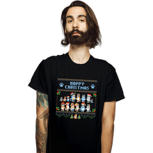 Load image into Gallery viewer, Daily_Deal_Shirts T-Shirts, Unisex / Small / Black Happy Bluey Christmas
