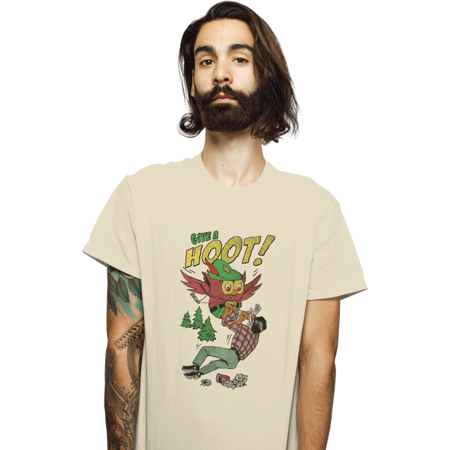 Secret_Shirts T-Shirts, Unisex / Small / Natural Give A Hoot
