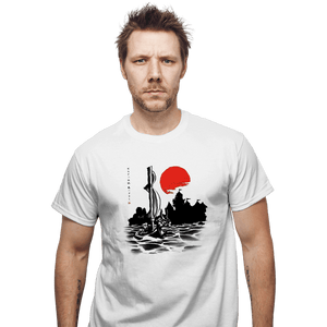 Shirts T-Shirts, Unisex / Small / White Red Sun Hero