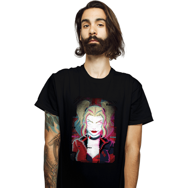 Daily_Deal_Shirts T-Shirts, Unisex / Small / Black Glitch Harley