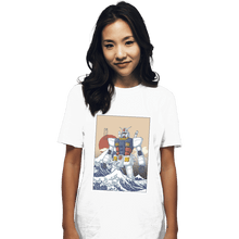 Load image into Gallery viewer, Shirts T-Shirts, Unisex / Small / White Gundam Kanagawa
