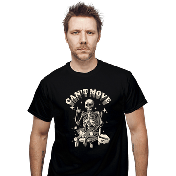 Daily_Deal_Shirts T-Shirts, Unisex / Small / Black Can't Move