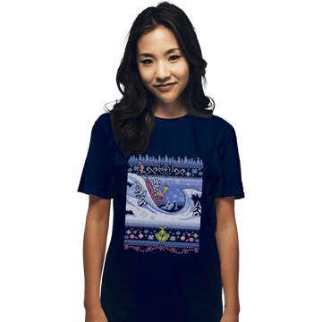 Shirts T-Shirts, Unisex / Small / Navy Cuddly As A Cactus