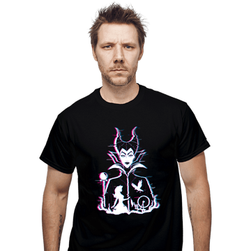 Daily_Deal_Shirts T-Shirts, Unisex / Small / Black Glitched Maleficent