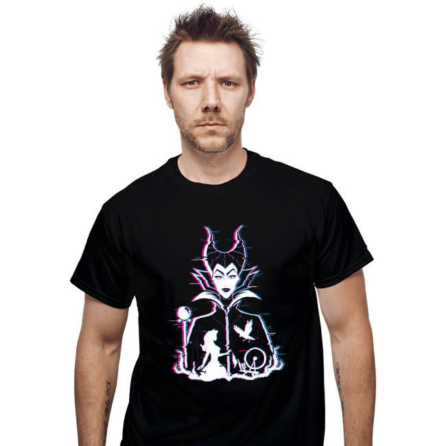 Daily_Deal_Shirts T-Shirts, Unisex / Small / Black Glitched Maleficent