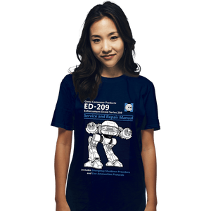 Secret_Shirts T-Shirts, Unisex / Small / Navy ED209 Service And Repair Manual